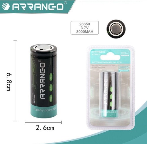 Batteria 26650 ricaricabile - 26650, a