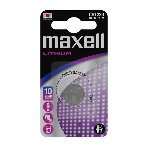 Maxell cr1220 pila - cr1220, bottone