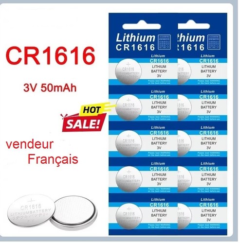 Piles bouton 1616 - , lithium
