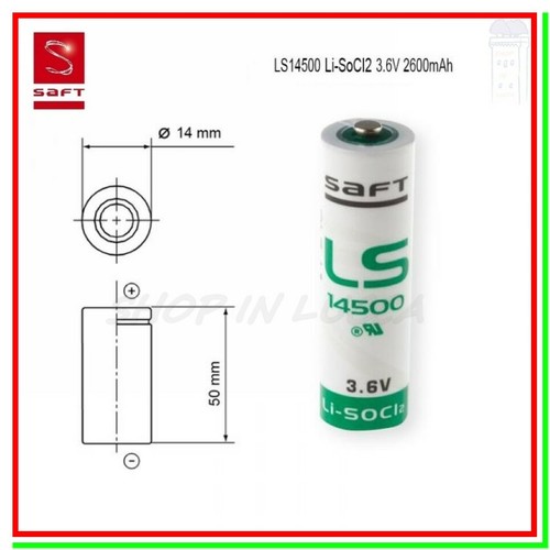 Saft 14500 batteria - batteria, 3,6v