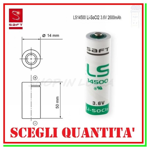 Batteria pila saft 14500 - pila,