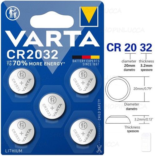 Pile cr2032 varta top - top, +70%